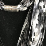 Zebra  | Boho Ribbon | Fiber Necklace