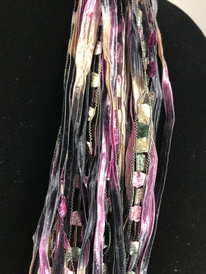 Slated Purple  | Fiber Necklace