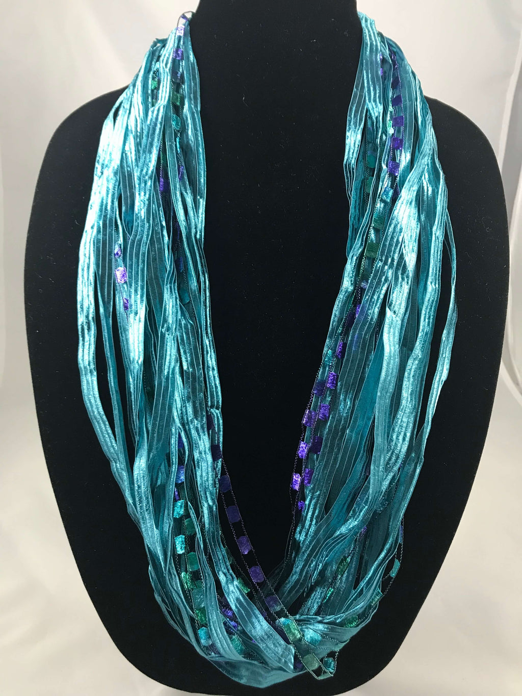 Turquoise | Fiber Necklace