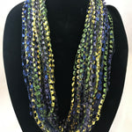 Moss | Moonstone Jewel | Fiber Necklace