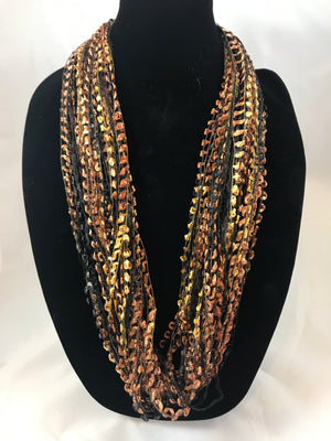 Redwood | Moonstone Jewel | Fiber Necklace