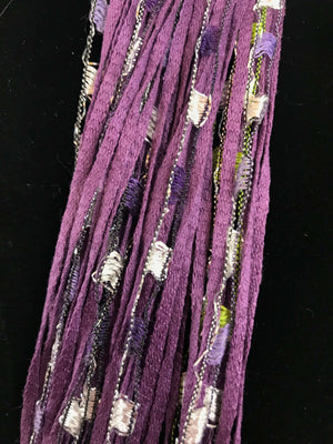 Quartz Purple  | Jewel | Fiber Necklace