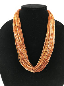 Pebble Copper | Shimmer | Fiber Necklace