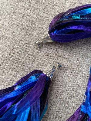 Slated Purple  | Fiber Necklace