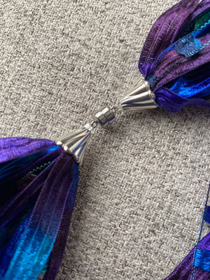 Quartz Purple  | Jewel | Fiber Necklace