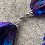 Midnight Blue | Ribbon | Fiber Necklace